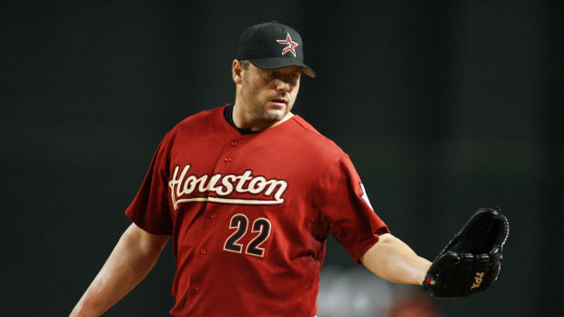Aug 6, 2006; Phoenix, AZ, USA; Houston Astros pitcher (22) Roger Clemens against the Arizona Diamondbacks at Chase Field. Mandatory Credit: Rick Scuteri-US Presswire Copyright Rick Scuteri
